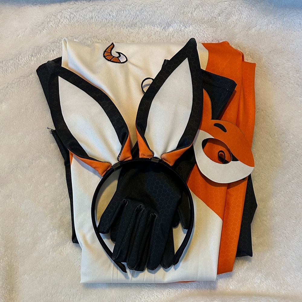 Miraculous RENA ROUGE FOX costume- Never worn - Orange, Black, and White